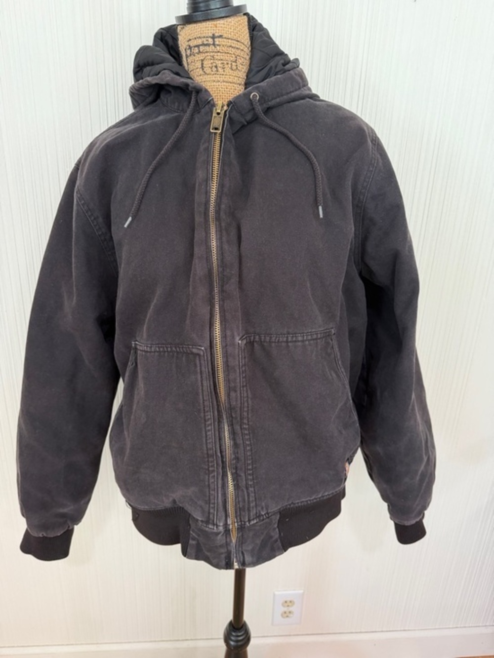 Dickies Men's Medium RN20697 CA01095 Duck Canvas Insulated Work Jacket Coat